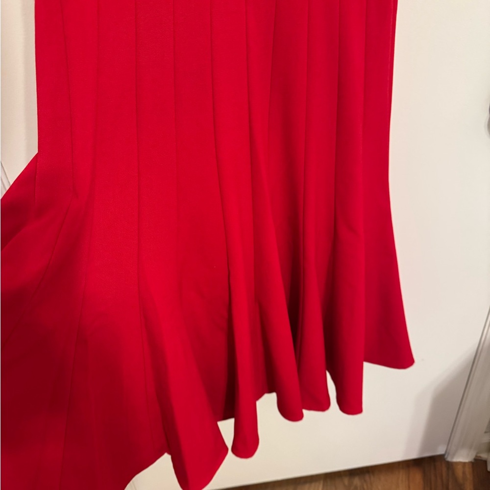 Calvin Klein Vibrant Red Midi Dress - Picture 4 of 9